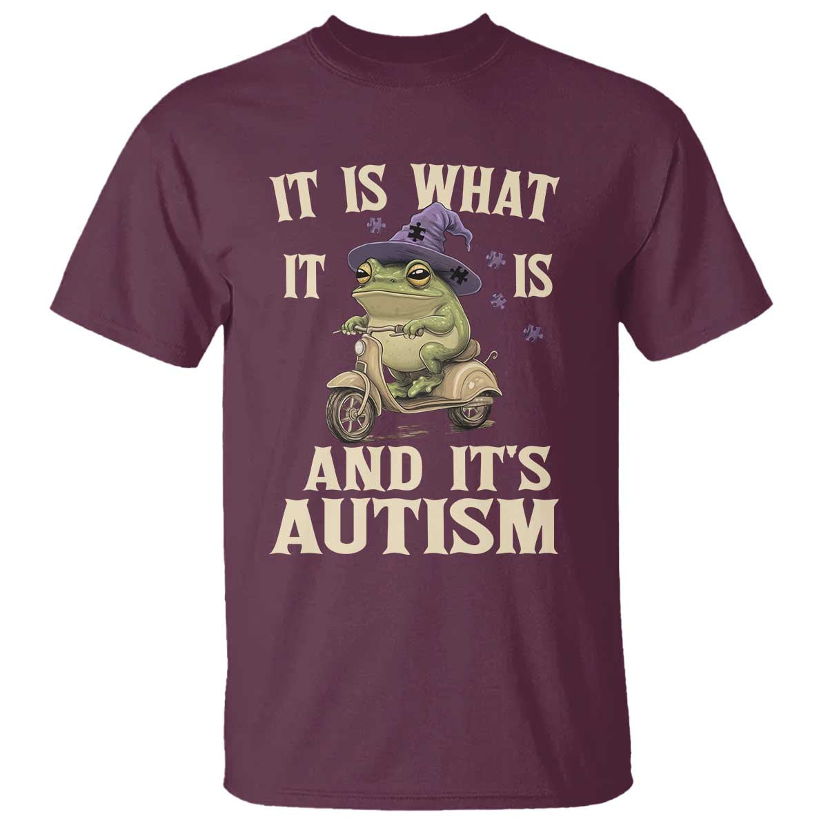 Funny It Is What It Is And It's Autism T Shirt Meme Autism Awareness Frog
