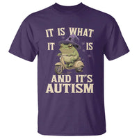 Funny It Is What It Is And It's Autism T Shirt Meme Autism Awareness Frog