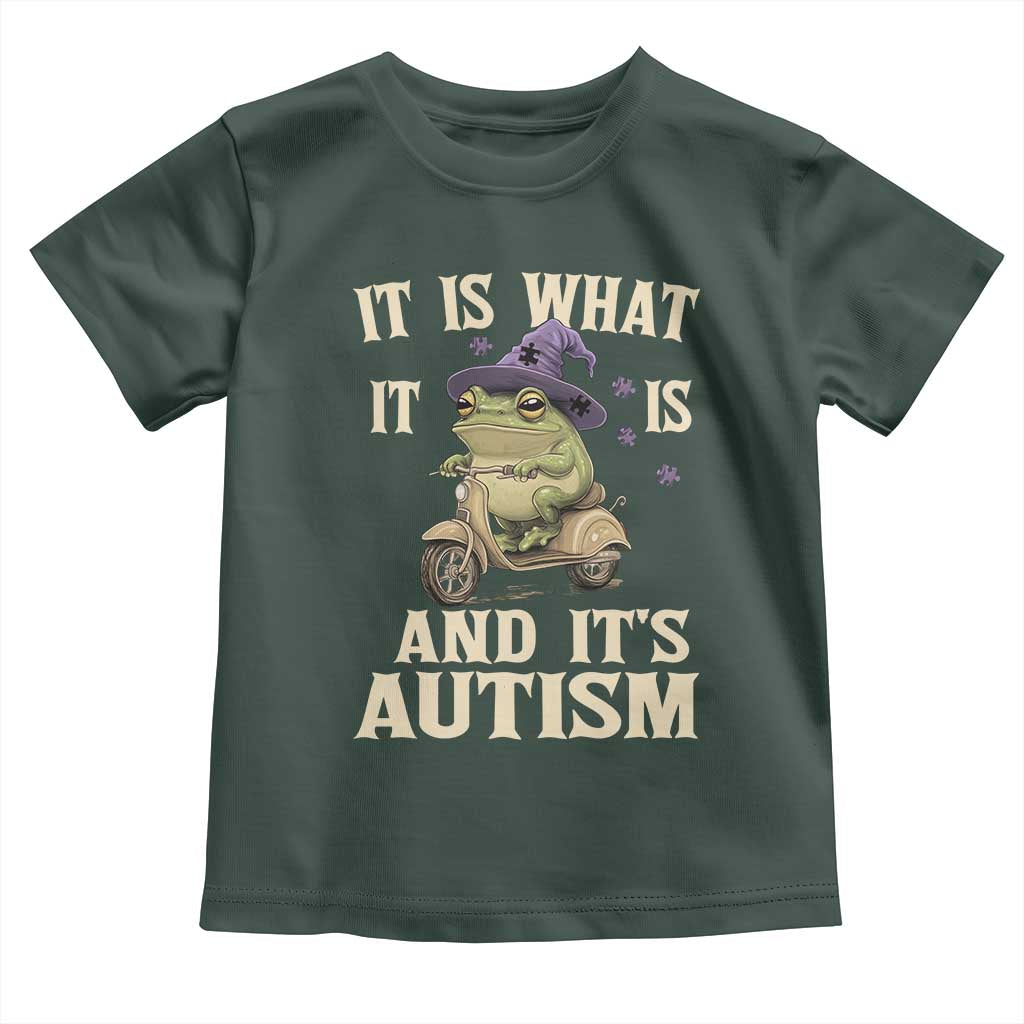 Funny It Is What It Is And It's Autism Toddler T Shirt Meme Autism Awareness Frog