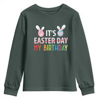 Funny It's My Birthday Easter Day Youth Sweatshirt Rabbit Eggs