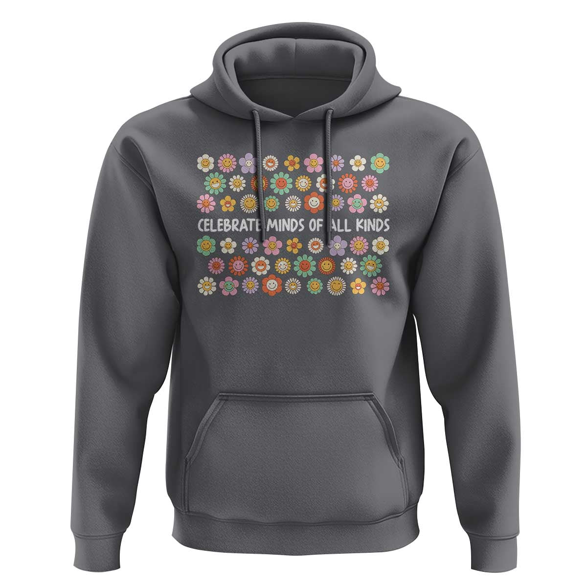 Funny Celebrate Minds Of All Kinds Hoodie Autism Awareness Retro Flower