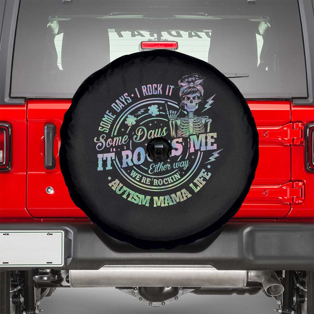 Funny Autism Mama Life Spare Tire Cover Some Days I Rock It Some Days It Rock Me Autism Awareness