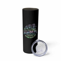 Funny Autism Mama Life Skinny Tumbler Some Days I Rock It Some Days It Rock Me Autism Awareness