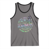 Funny Autism Mama Life Tank Top Some Days I Rock It Some Days It Rock Me Autism Awareness
