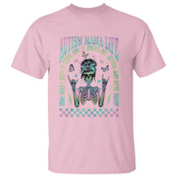 Funny Autism Mama Life T Shirt Some Days I Rock It Some Days It Rock Me Autism Awareness Skeleton