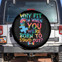 Funny Autism Awareness Spare Tire Cover Why Fit In When You Were Born To Stand Out Puzzle