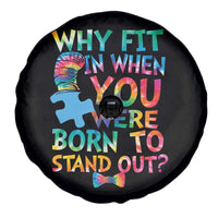 Funny Autism Awareness Spare Tire Cover Why Fit In When You Were Born To Stand Out Puzzle