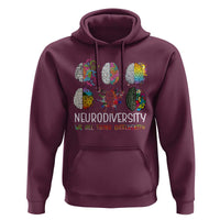 Neurodiversity We All Think Differently Hoodie Brain Autism Awareness ASD ADHD