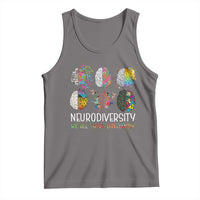 Neurodiversity We All Think Differently Tank Top Brain Autism Awareness ASD ADHD