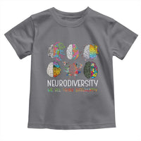 Neurodiversity We All Think Differently Toddler T Shirt Brain Autism Awareness ASD ADHD