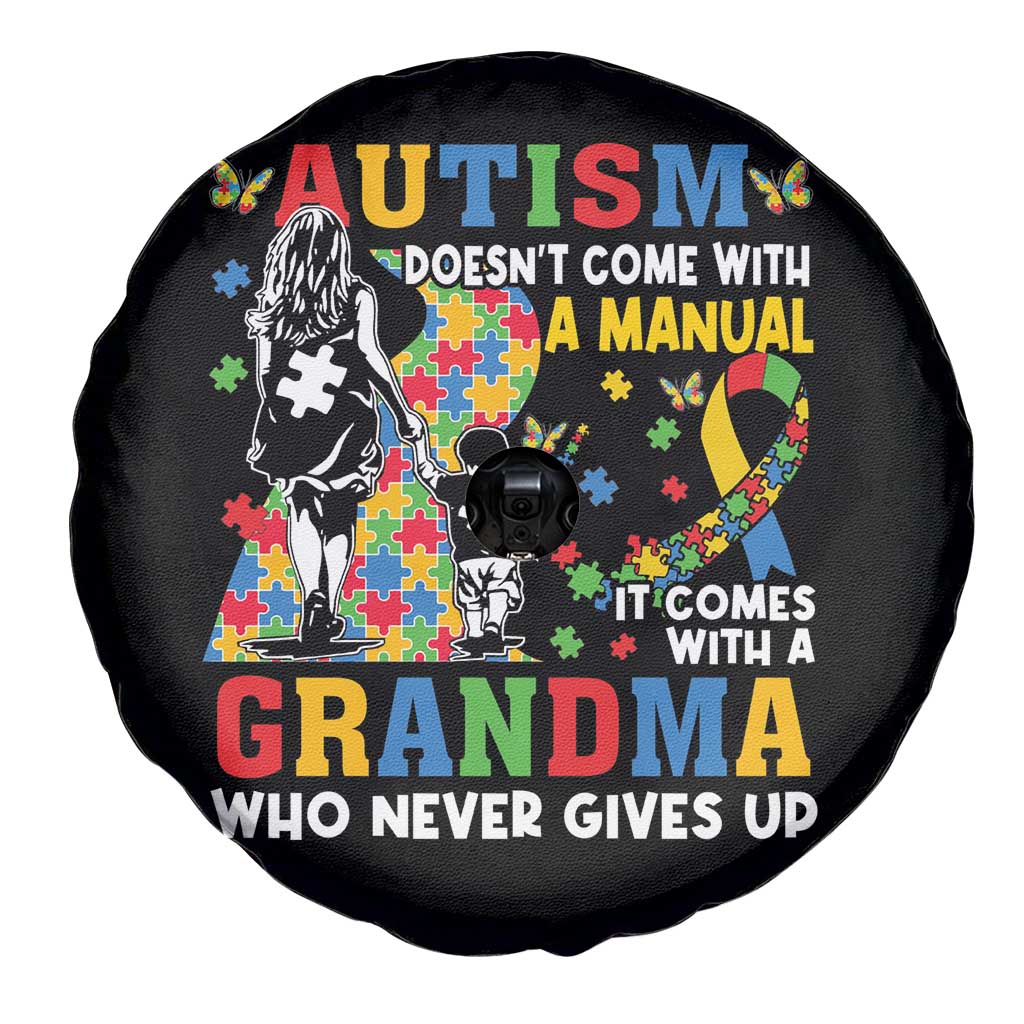 Autism Grandma Spare Tire Cover Autism Doesn't Come With A Manual It Comes With A Grandma