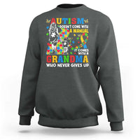 Autism Grandma Sweatshirt Autism Doesn't Come With A Manual It Comes With A Grandma