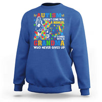Autism Grandma Sweatshirt Autism Doesn't Come With A Manual It Comes With A Grandma