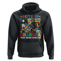 Autism Grandpa Hoodie Autism Doesn't Come With A Manual It Comes With A Grandpa