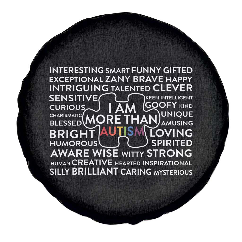Autism Awareness Spare Tire Cover I Am More Than Autism Puzzle Piece
