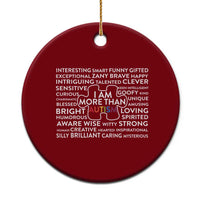 Autism Awareness Ceramic Ornament I Am More Than Autism Puzzle Piece