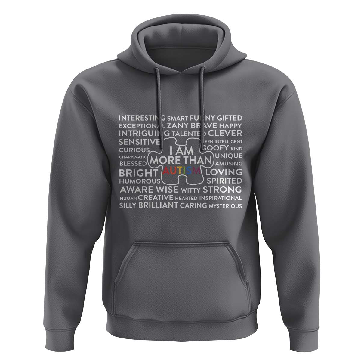 Autism Awareness Hoodie I Am More Than Autism Puzzle Piece