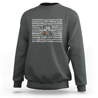Autism Awareness Sweatshirt I Am More Than Autism Puzzle Piece