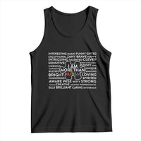 Autism Awareness Tank Top I Am More Than Autism Puzzle Piece