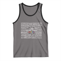 Autism Awareness Tank Top I Am More Than Autism Puzzle Piece