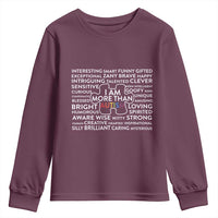Autism Awareness Youth Sweatshirt I Am More Than Autism Puzzle Piece