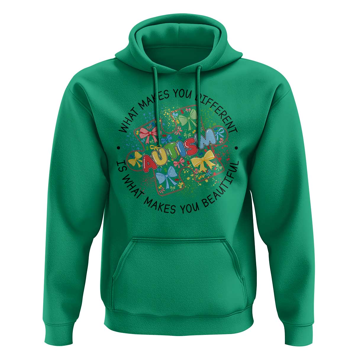 Funny Autism Awareness What Makes You Different Is What Makes You Beautiful Hoodie Coquette Puzzle