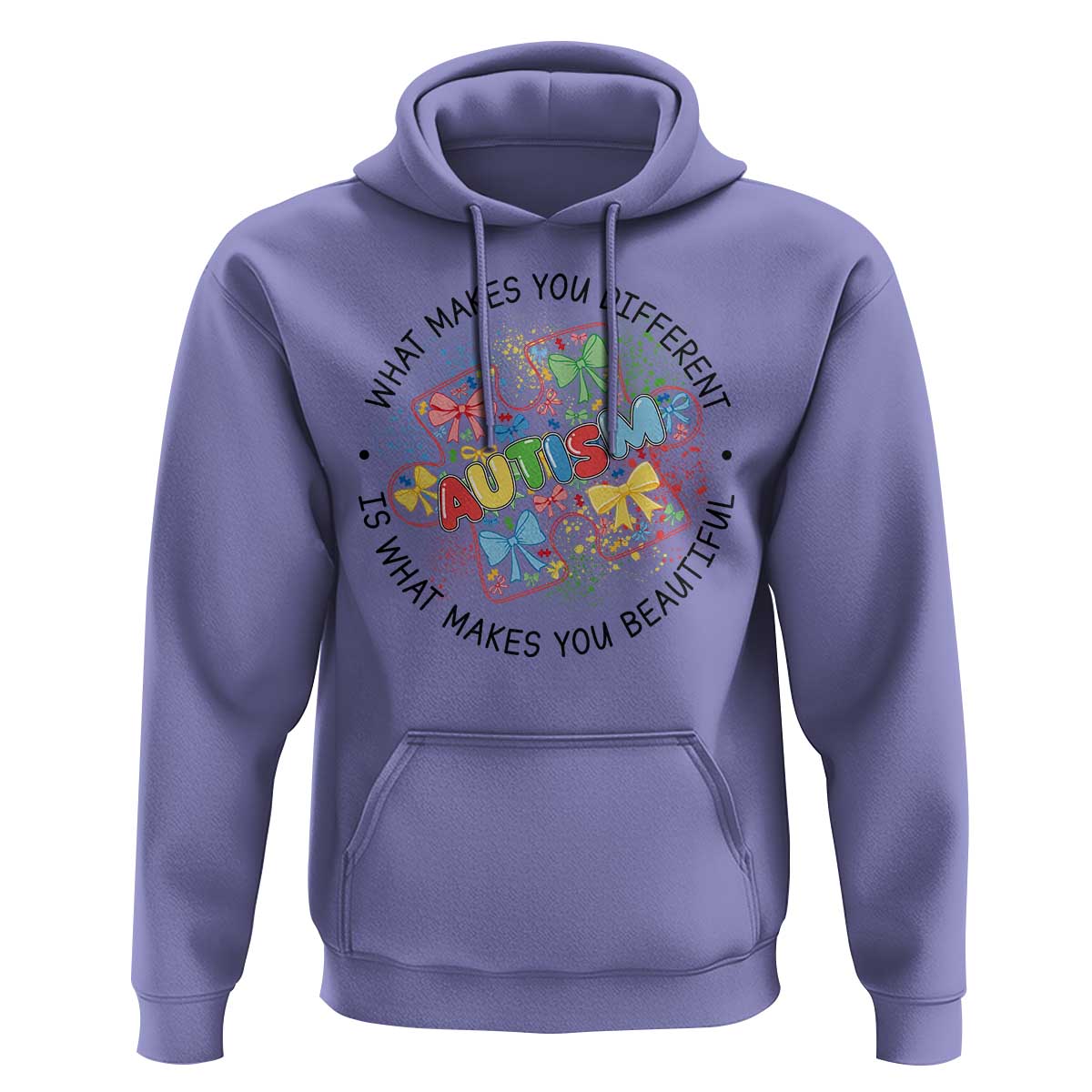 Funny Autism Awareness What Makes You Different Is What Makes You Beautiful Hoodie Coquette Puzzle