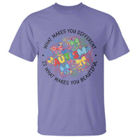 Funny Autism Awareness What Makes You Different Is What Makes You Beautiful T Shirt Coquette Puzzle