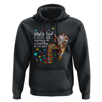And She Loved A Little Boy Very Much Even More Than She Loved Herself Hoodie Autism Awareness Giraffes