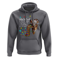 And She Loved A Little Boy Very Much Even More Than She Loved Herself Hoodie Autism Awareness Giraffes