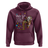 And She Loved A Little Boy Very Much Even More Than She Loved Herself Hoodie Autism Awareness Giraffes