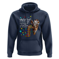 And She Loved A Little Boy Very Much Even More Than She Loved Herself Hoodie Autism Awareness Giraffes