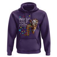 And She Loved A Little Boy Very Much Even More Than She Loved Herself Hoodie Autism Awareness Giraffes