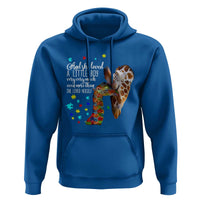 And She Loved A Little Boy Very Much Even More Than She Loved Herself Hoodie Autism Awareness Giraffes