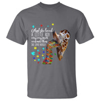 And She Loved A Little Boy Very Much Even More Than She Loved Herself T Shirt Autism Awareness Giraffes