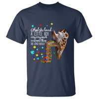 And She Loved A Little Boy Very Much Even More Than She Loved Herself T Shirt Autism Awareness Giraffes