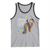 And She Loved A Little Boy Very Much Even More Than She Loved Herself Tank Top Autism Awareness Giraffes