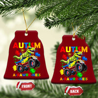 Funny Autism Awareness Dinosaur Ceramic Ornament Autism Arawrrness Monster Truck Puzzle Pieces