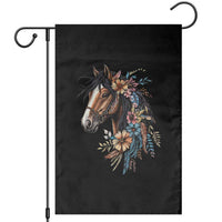 Floral Wild Horse Country Horse Riding Garden Flag