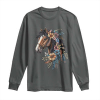 Floral Wild Horse Country Horse Riding Long Sleeve Shirt