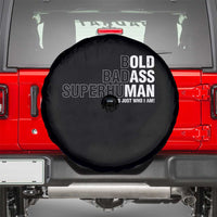 Funny Bold Badass Superhuman Spare Tire Cover Sarcastic Old Man Father's Day