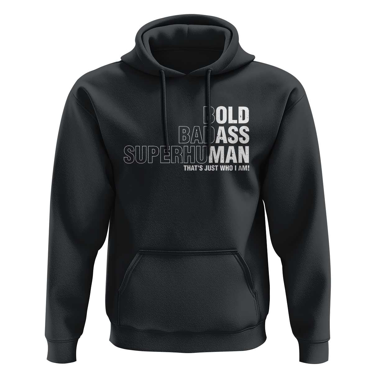 Funny Bold Badass Superhuman Hoodie Sarcastic Old Man Father's Day