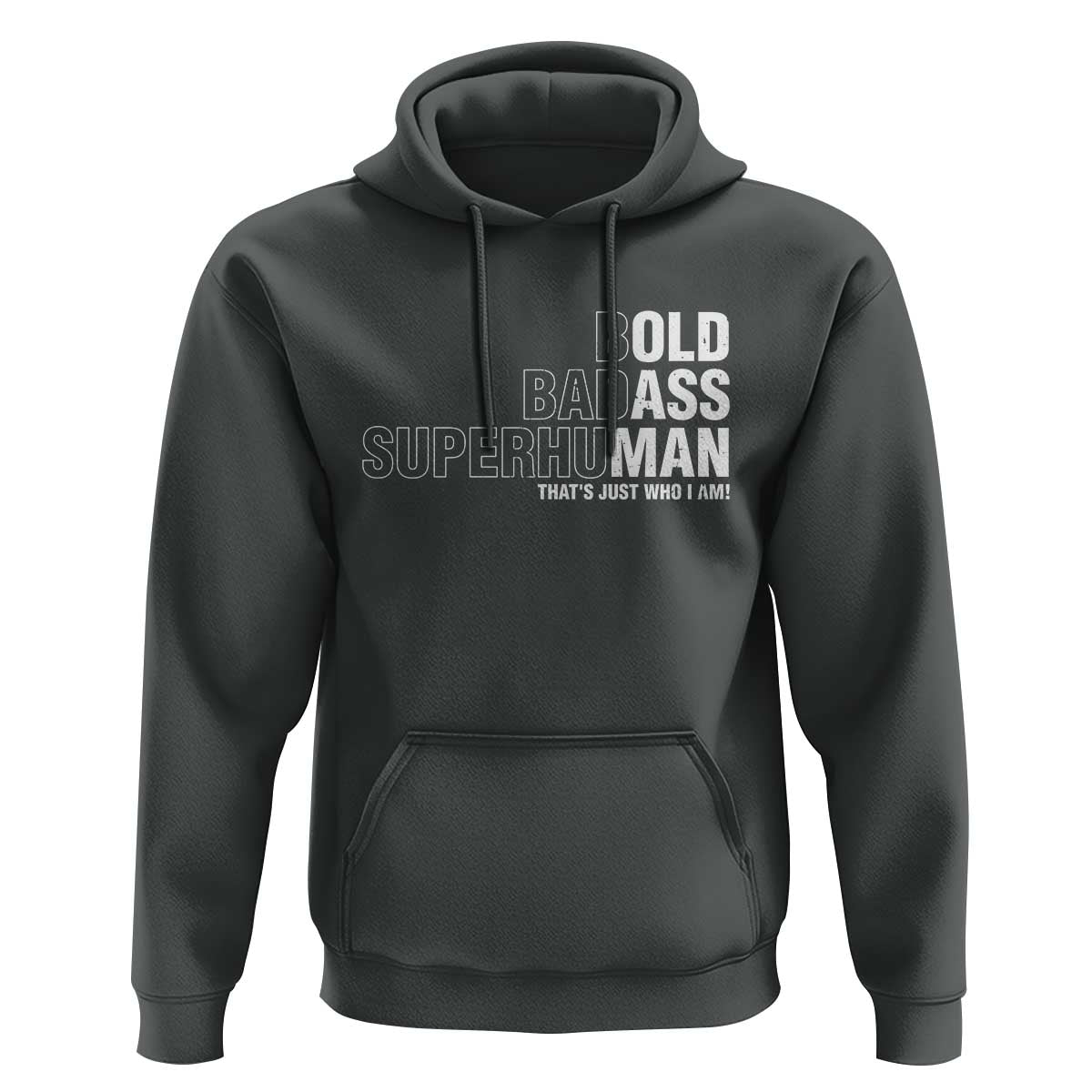 Funny Bold Badass Superhuman Hoodie Sarcastic Old Man Father's Day