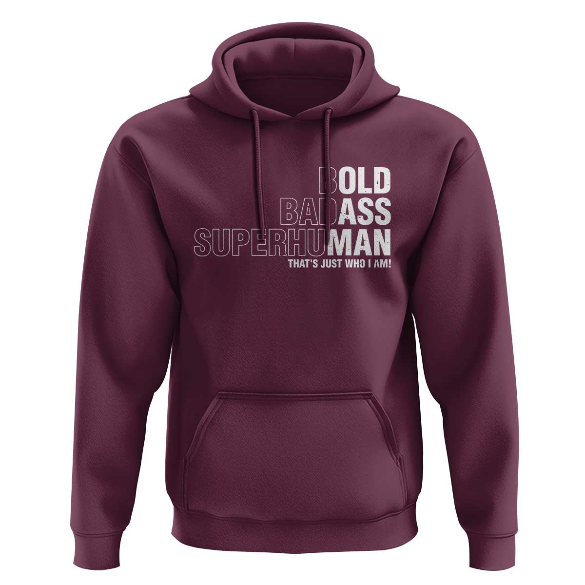 Funny Bold Badass Superhuman Hoodie Sarcastic Old Man Father's Day