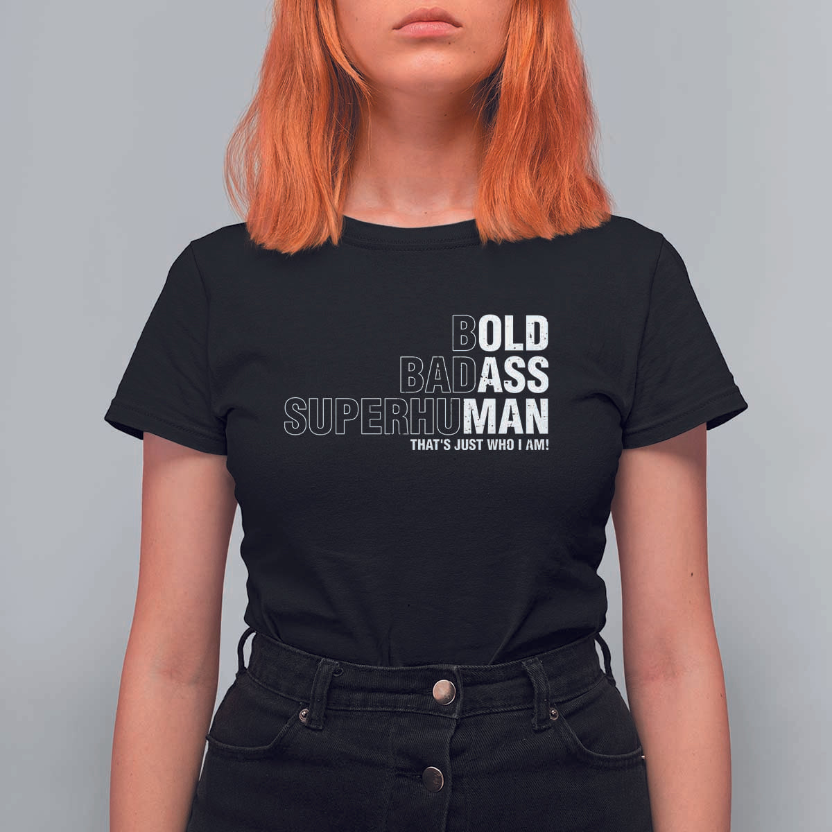 Funny Bold Badass Superhuman T Shirt For Women Sarcastic Old Man Father's Day