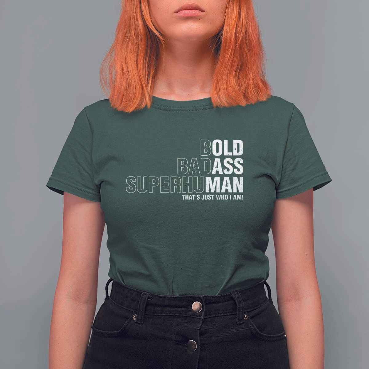 Funny Bold Badass Superhuman T Shirt For Women Sarcastic Old Man Father's Day