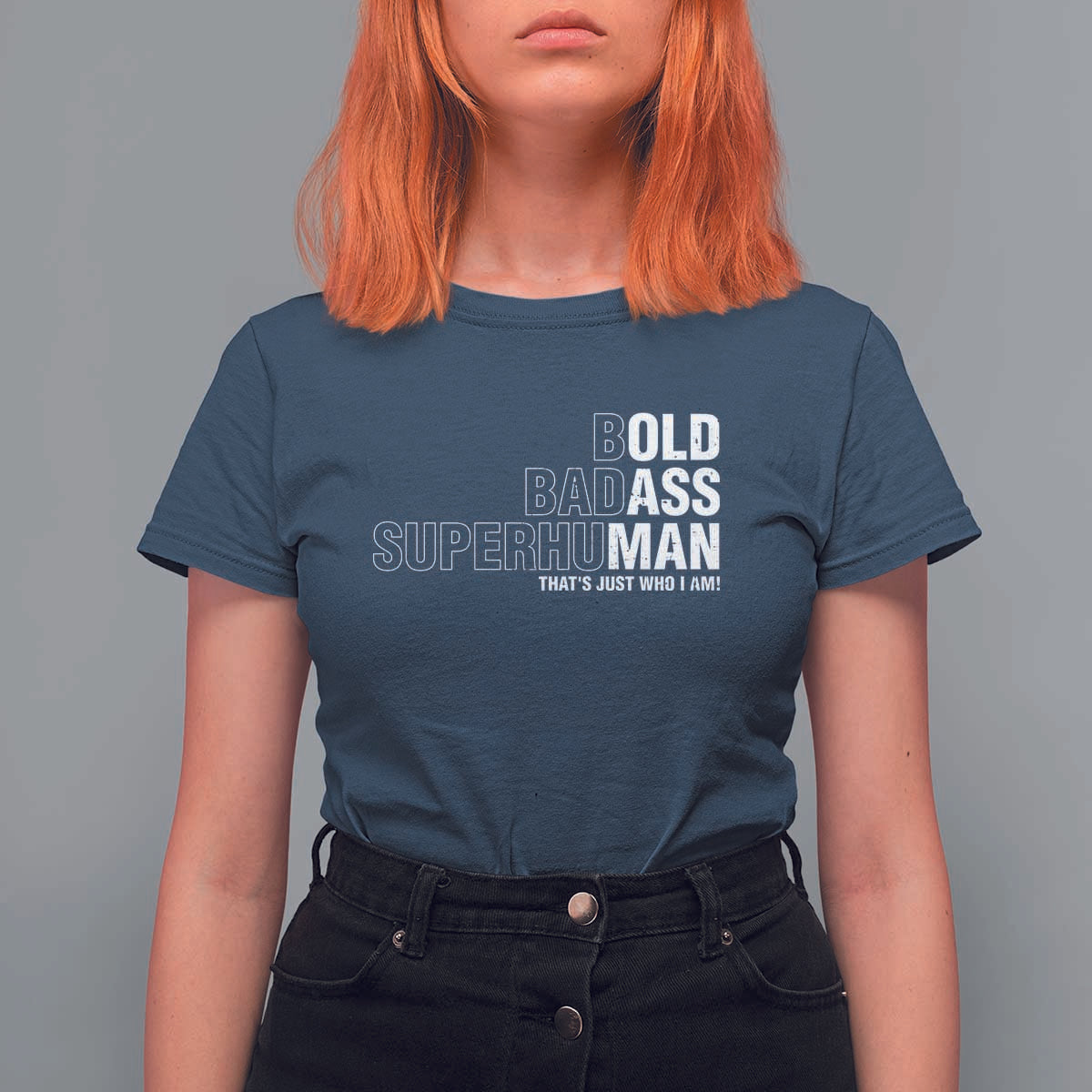 Funny Bold Badass Superhuman T Shirt For Women Sarcastic Old Man Father's Day