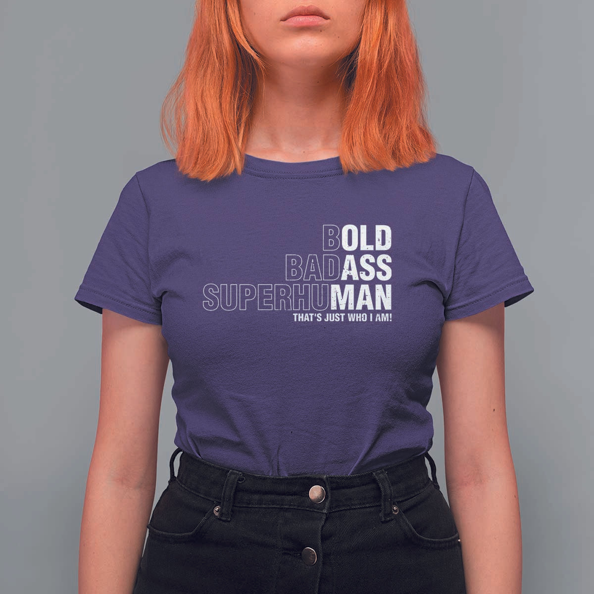 Funny Bold Badass Superhuman T Shirt For Women Sarcastic Old Man Father's Day