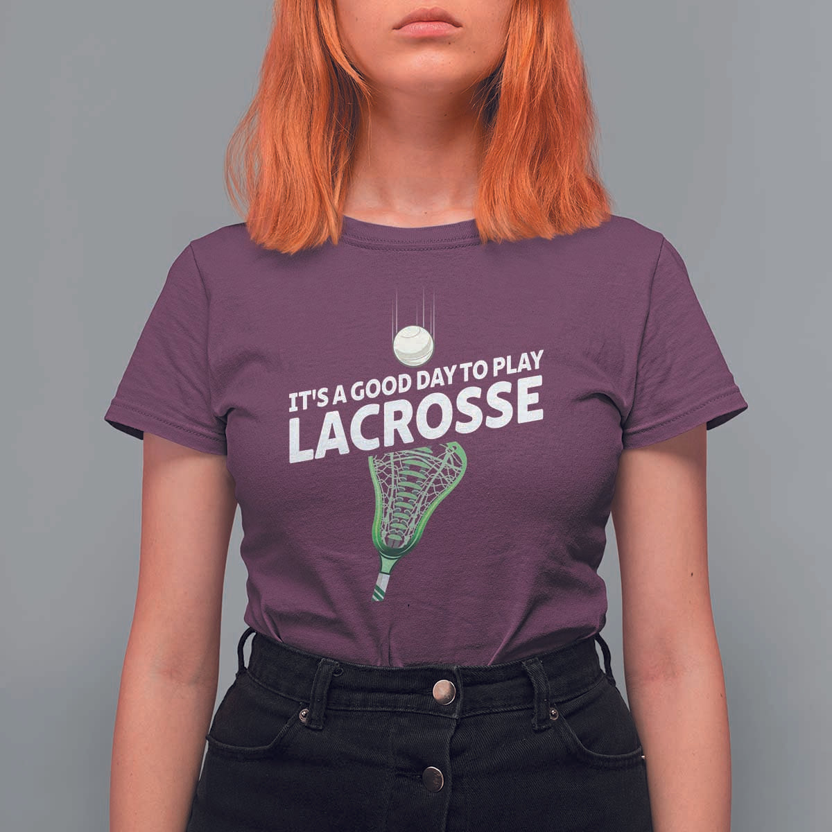 Funny It's A Good Day To Play Lacrosse Lax T Shirt For Women