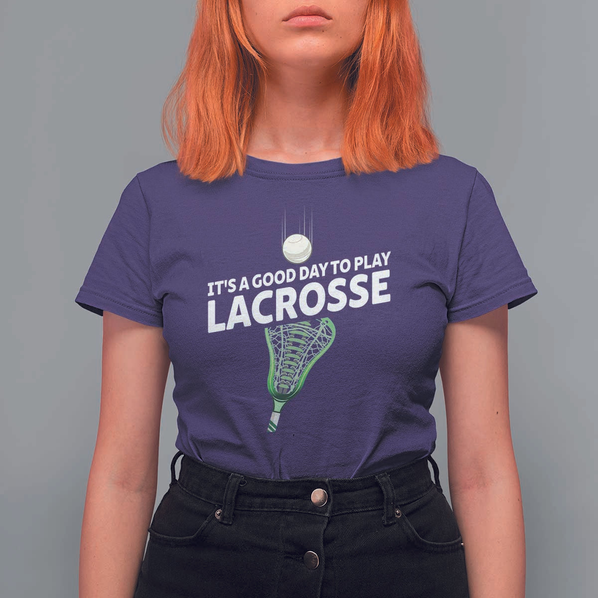Funny It's A Good Day To Play Lacrosse Lax T Shirt For Women